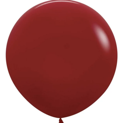 Sempertex 18" Round Fashion Imperial Red Latex Balloons 25ct